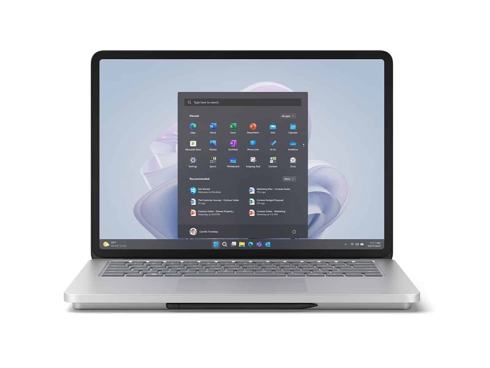 Microsoft Surface Laptop Studio - 14.4" Touch, Core i7, 16GB RAM, 512GB SSD, RTX 3050 Ti - Framifrån,