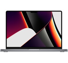 Apple MacBook Pro (14-tum, 2021) – M1 Pro 10/16C, 32GB, 1TB SSD, Engelskt Tangentbord **Ny i kartong** - Framifrån