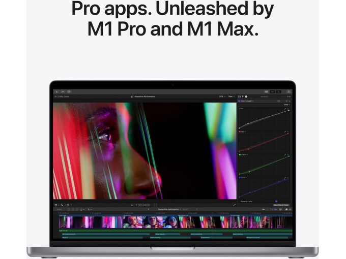 Apple MacBook Pro (14-tum, 2021) – M1 Pro 10/16C, 32GB, 1TB SSD, Engelskt Tangentbord **Ny i kartong** - Baksida